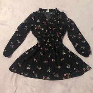 black floral dress